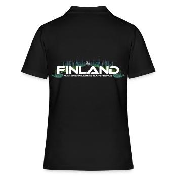 Finlande - Expérience Des aurores boréales - Polo Femme - noir - Dos - Ailine (174cm)