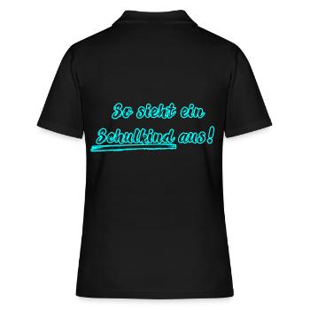 Schoolchild - Women's Polo Shirt - black - Back - Ailine (174cm)