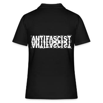 Combattant antifasciste antifasciste de la liberté - Polo Femme - noir - Dos - Ailine (174cm)