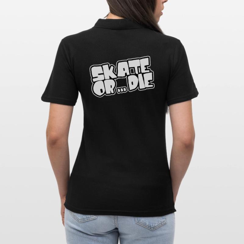 Skate oder stirb - Skateboarden Frauen Polo Shirt