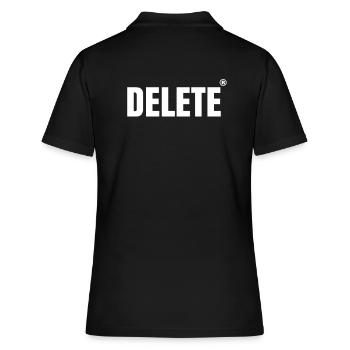 Computer Freak. LÖSCHEN - Frauen Polo Shirt - Schwarz - Hinten - Ailine (174cm)
