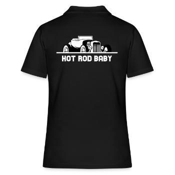 Hot Rod Bébé - Polo Femme - noir - Dos - Ailine (174cm)