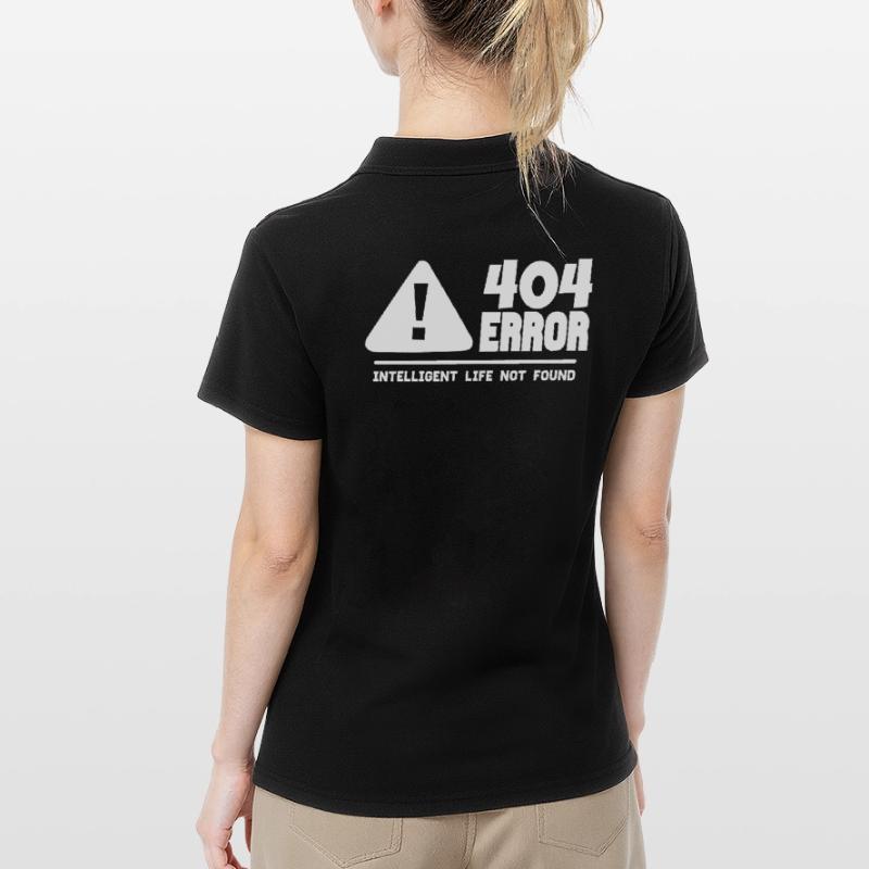 Computer and programmer geek. 404 Errors Women's Polo Shirt