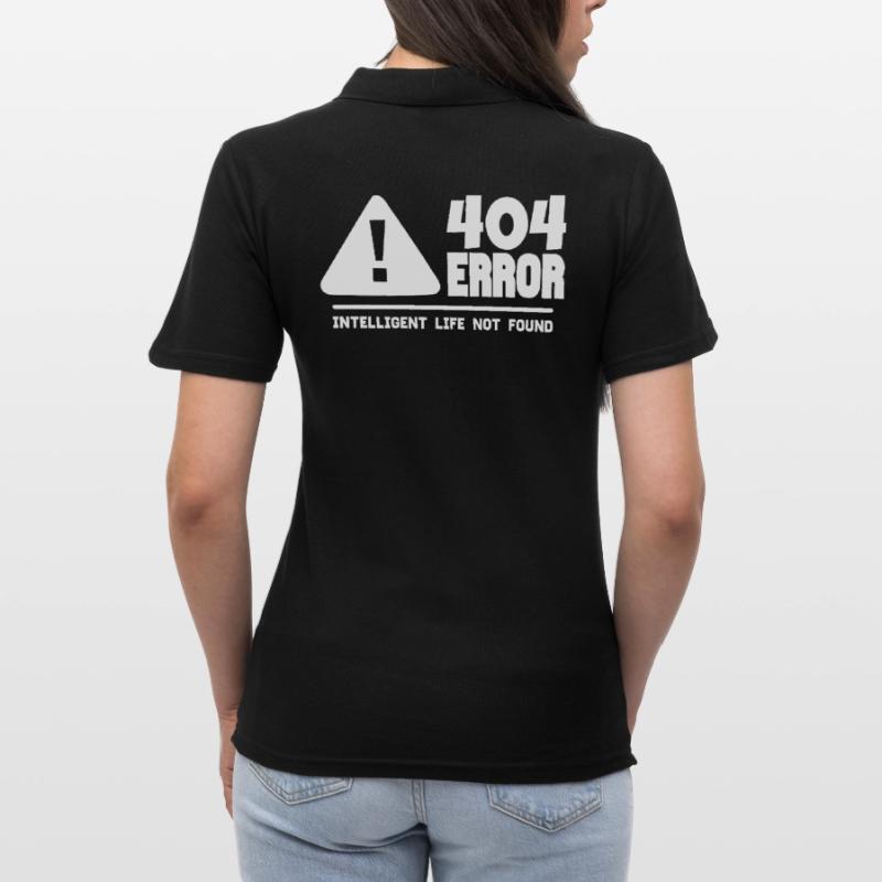 Computer and programmer geek. 404 Errors Women's Polo Shirt