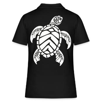 Tortue marine - Polo Femme - noir - Dos - Ailine (174cm)