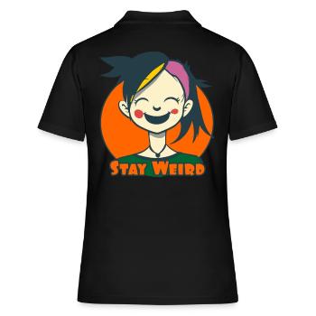 Naughty Sweet Alternative – Stay Weird - Polo Femme - noir - Dos - Ailine (174cm)