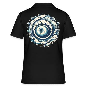 Aqua Wave Oeil - Polo Femme - noir - Dos - Ailine (174cm)