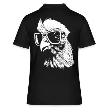 Poulet intelligent - Polo Femme - noir - Dos - Ailine (174cm)