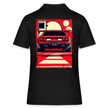 Voiture de sport - Polo Femme - noir - Dos - Ailine (174cm)