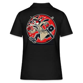 Agent Fox – Espion en mission secrète - Polo Femme - noir - Dos - Ailine (174cm)