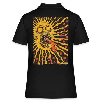 Crazy Psycho Horreur Soleil - Polo Femme - noir - Dos - Ailine (174cm)