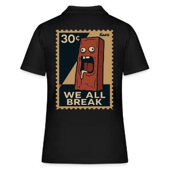 Emo Brick – Cachet d’accablement - Polo Femme - noir - Dos - Ailine (174cm)