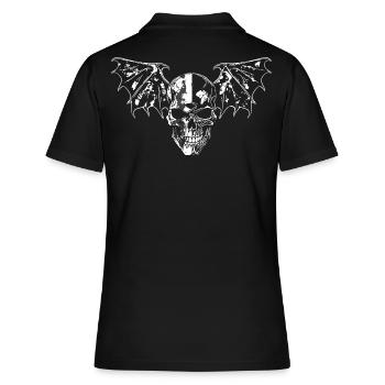 Crâne avec des ailes - Polo Femme - noir - Dos - Ailine (174cm)