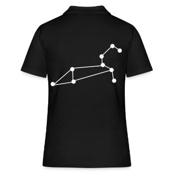 Constellation Leo - Women's Polo Shirt - black - Back - Ailine (174cm)