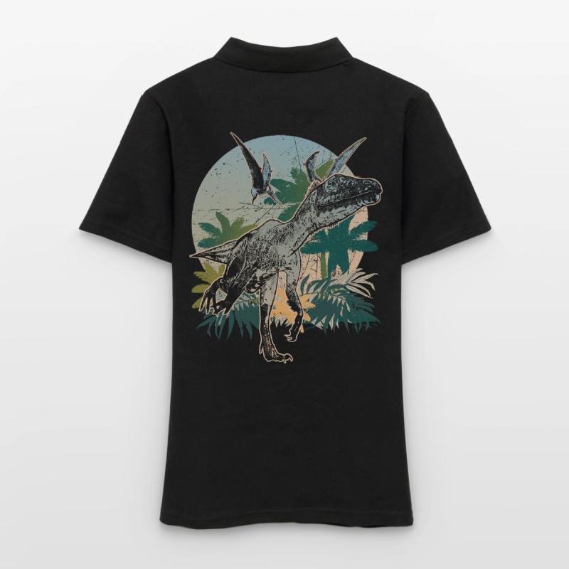 Utharaptor Dinosaurier Jäger der Urzeit Geschenk Frauen Polo Shirt