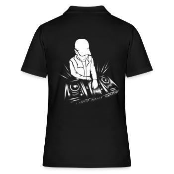 DISC JOCKEY - Women's Polo Shirt - black - Back - Ailine (174cm)