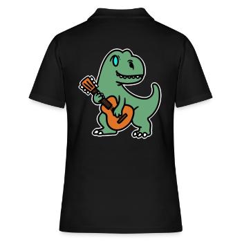 Guitare Gittariste Dino Music Music School - Polo Femme - noir - Dos - Ailine (174cm)