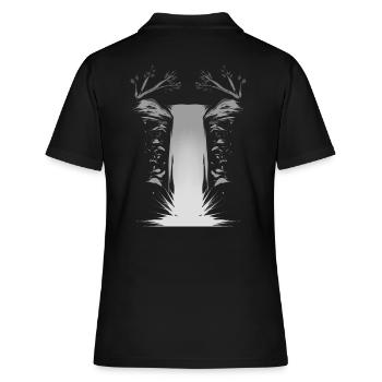 Chute d’eau - Polo Femme - noir - Dos - Ailine (174cm)