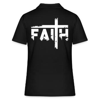 Faith - Women's Polo Shirt - black - Back - Ailine (174cm)