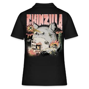 Cadeau drôle de CHINZILLA pour les propriétaires de chinchilla - Polo Femme - noir - Dos - Ailine (174cm)