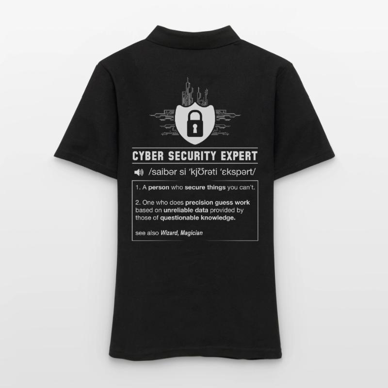 Cyber Security Definition Programmierer IT Nerd Frauen Polo Shirt