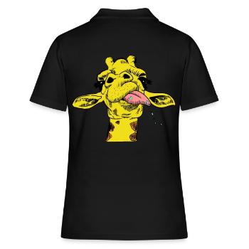 Girafe Girafe Wildlife Afrique Serengeti Safari - Polo Femme - noir - Dos - Ailine (174cm)