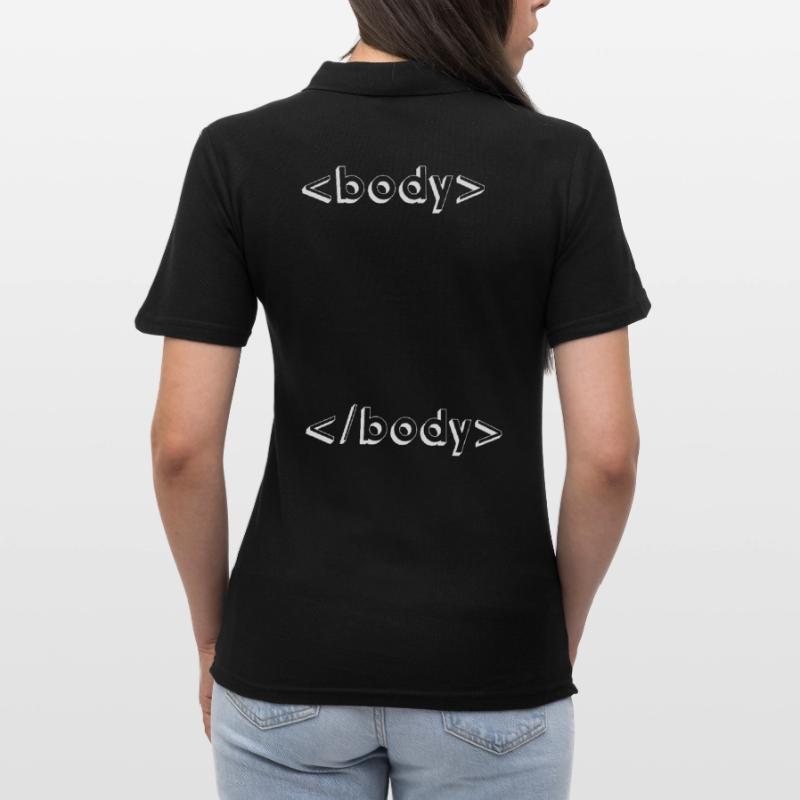 programmation html css geek Polo Femme