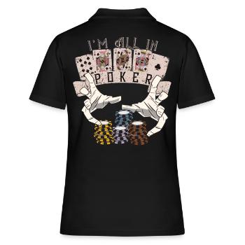 Je suis tout en holdem no limit chemise de poker royal flush - Polo Femme - noir - Dos - Ailine (174cm)