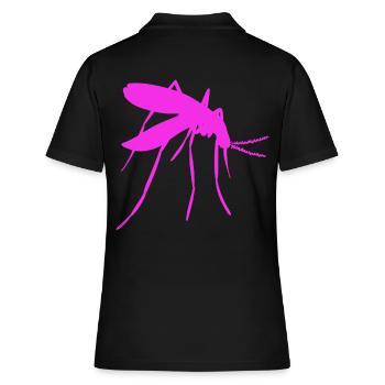 Mücke Blutsauger Insekt Insekten Stich - Frauen Polo Shirt - Schwarz - Hinten - Ailine (174cm)