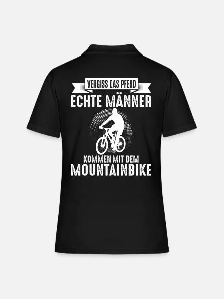Mountainbike Downhill Fahrrad Fahrradfahren - Frauen Polo Shirt - Schwarz