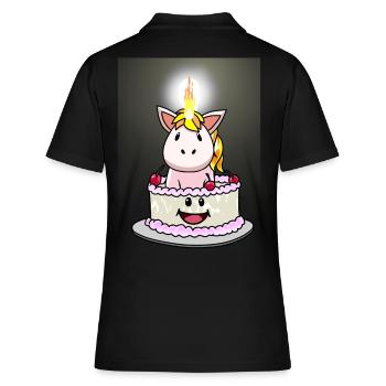Gâteau Gâteau Bonbons Gâteau d’anniversaire Bougie - Polo Femme - noir - Dos - Ailine (174cm)
