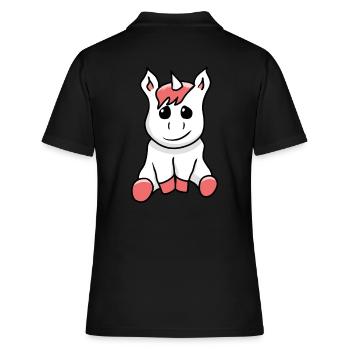 Licorne créatures mythiques enfants bébé bambin - Polo Femme - noir - Dos - Ailine (174cm)