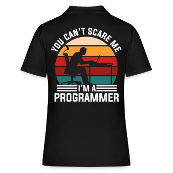 Programmer Retro - Women's Polo Shirt - black - Back - Ailine (174cm)