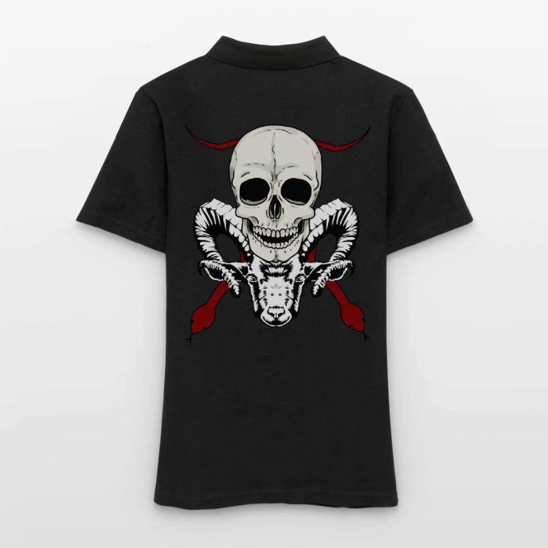 Devil Satan Satan Satanic Demon Devilish Skull Women's Polo Shirt