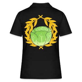 Chou blanc Choux chou-chou à feuilles Légumes légumes Végétal - Polo Femme - noir - Dos - Ailine (174cm)