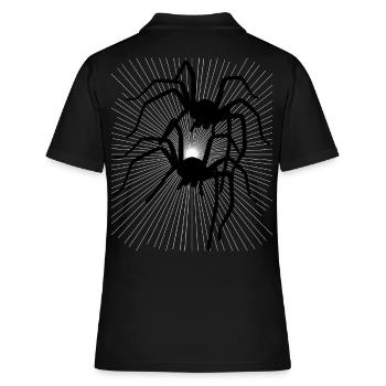 Araignée Araignées Animaux rampant Dégoût Horreur - Polo Femme - noir - Dos - Ailine (174cm)