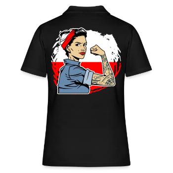 Polska Pole Polonais Polonais - Polo Femme - noir - Dos - Ailine (174cm)