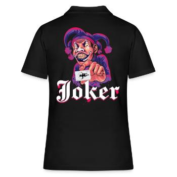 Carte Joker Violet - Polo Femme - noir - Dos - Ailine (174cm)
