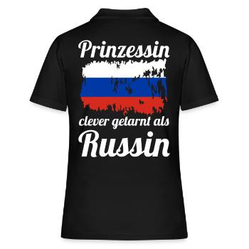 Prinzessin Russen Russisches Russland - Frauen Polo Shirt - Schwarz - Hinten - Ailine (174cm)