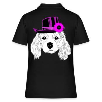 Fantasy Dog Head Gentleman Chapeau Mister Dog Kids - Polo Femme - noir - Dos - Ailine (174cm)