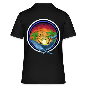 Mammifères marins Baleine Poissons Mers du Sud Île de protection de l’environnement - Polo Femme - noir - Dos - Ailine (174cm)