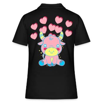 Idée cadeau chaleureux enfants tout-petits bébé - Polo Femme - noir - Dos - Ailine (174cm)