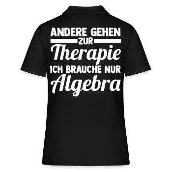 Mathematik Mathe Rechnen Algebra - Frauen Polo Shirt - Schwarz - Hinten - Ailine (174cm)