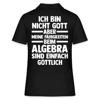 Mathematik Mathe Rechnen Algebra - Frauen Polo Shirt - Schwarz - Hinten - Ailine (174cm)