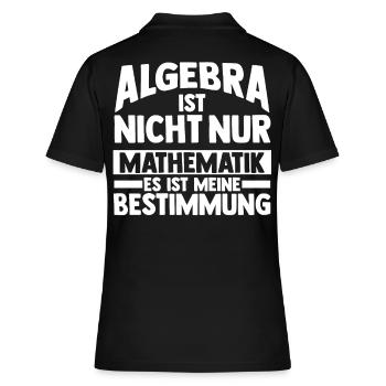 Mathematik Mathe Rechnen Algebra - Frauen Polo Shirt - Schwarz - Hinten - Ailine (174cm)
