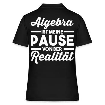 Mathematik Mathe Rechnen Algebra - Frauen Polo Shirt - Schwarz - Hinten - Ailine (174cm)