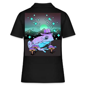 Nature Grenouille Crapaud Magique Amphibien Sorcier Enfant - Polo Femme - noir - Dos - Ailine (174cm)