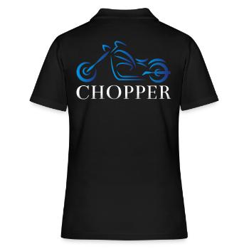 Ich Liebe Chopper - Frauen Polo Shirt - Schwarz - Hinten - Ailine (174cm)