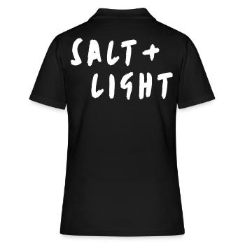 Sel + lumière - Polo Femme - noir - Dos - Ailine (174cm)