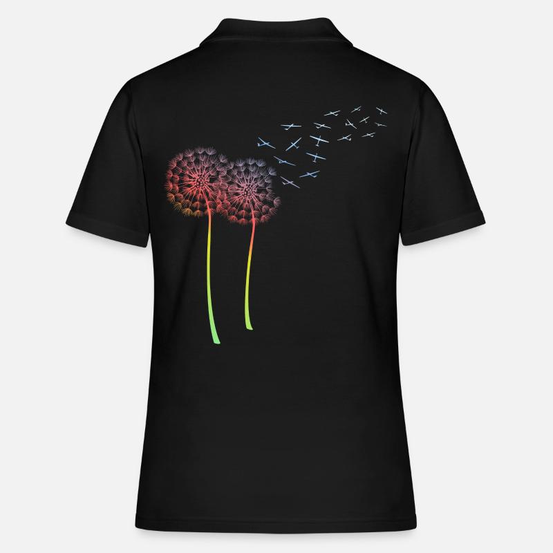 Dandelion glider dandelion glider glider - Women's Polo Shirt - black